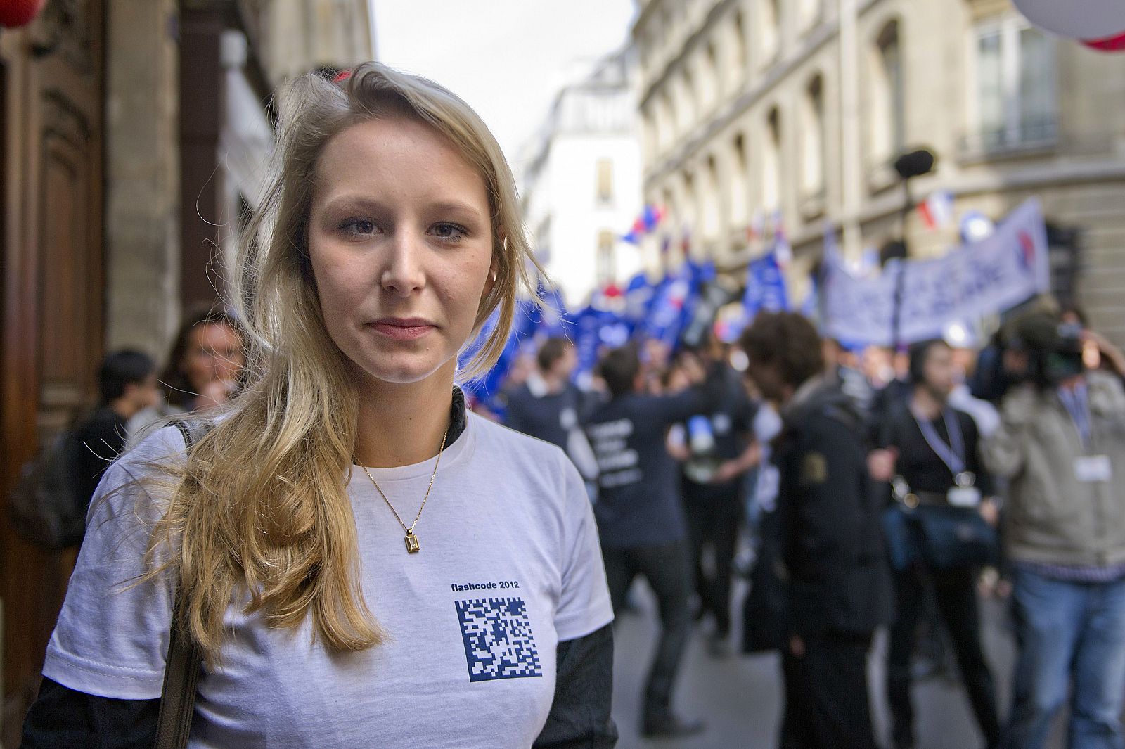 La nieta de Le Pen, candidata a las legislativas.