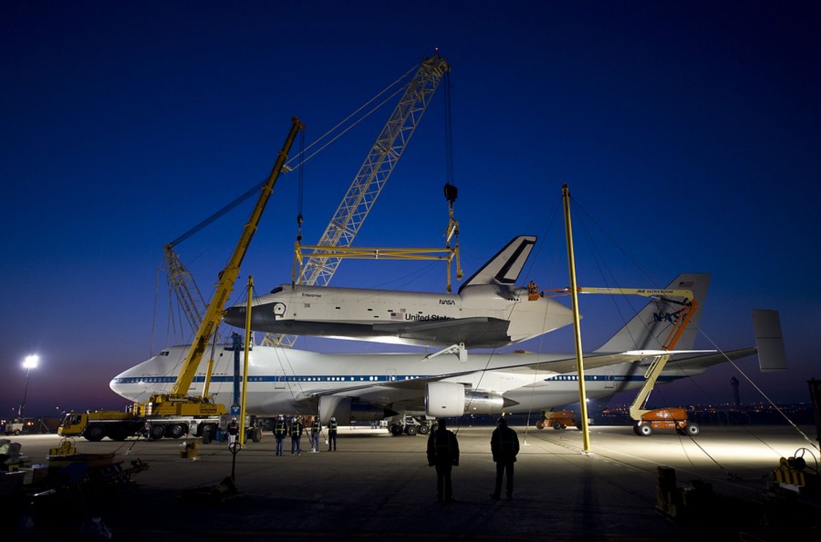 Será el último vuelo del Entreprise, a lomos de un Boeing 747 (jumbo) de la NASA