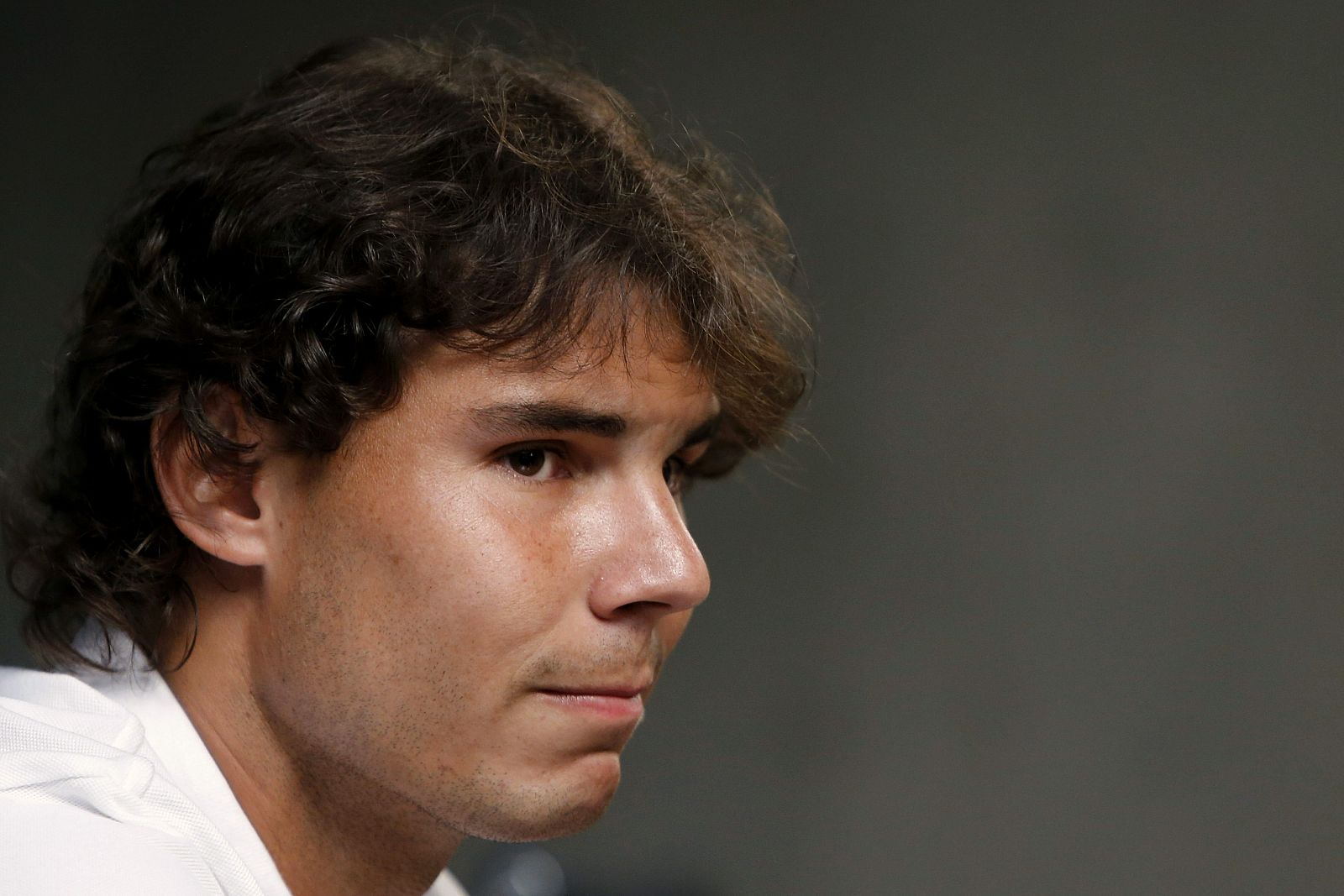 El tenista español Rafael Nadal durante la rueda de prensa