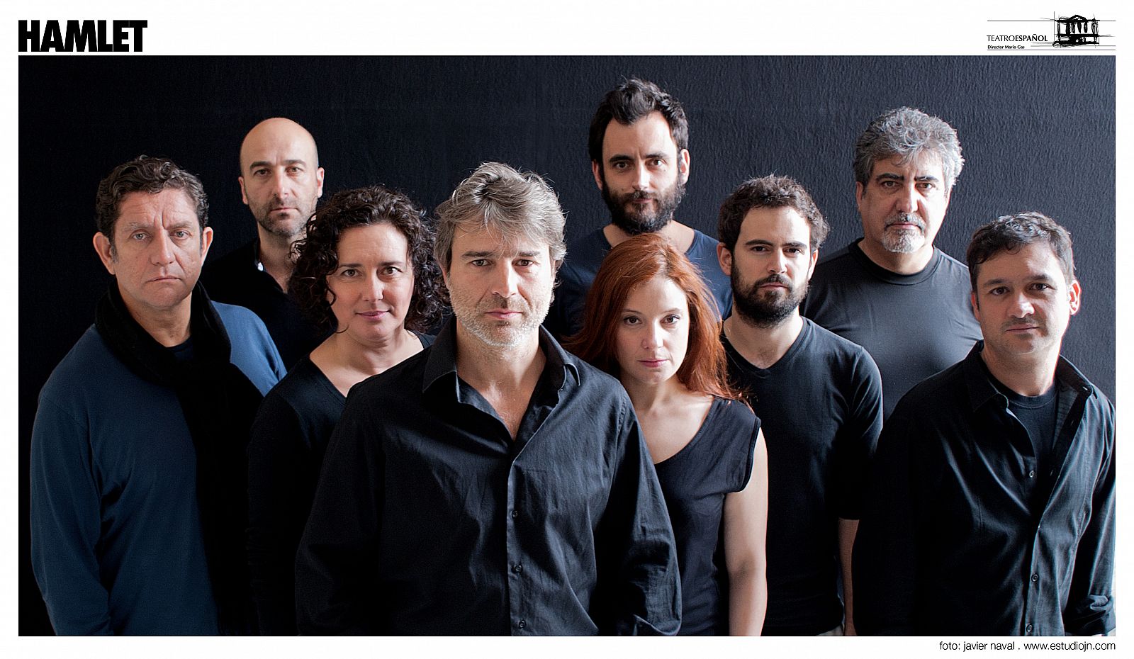 Imagen del elenco completo que dará vida a este Hamlet a partir del 14 de junio