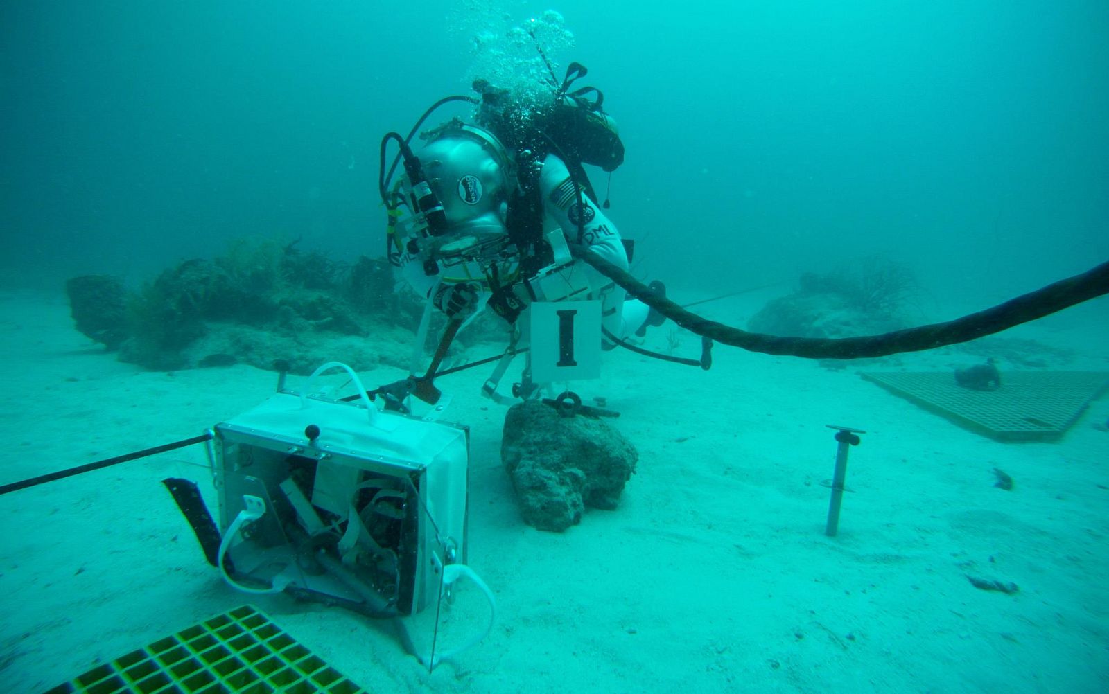 El laboratorio submarino Aquarius está sumergio a 18 metros bajo el nivel del mar