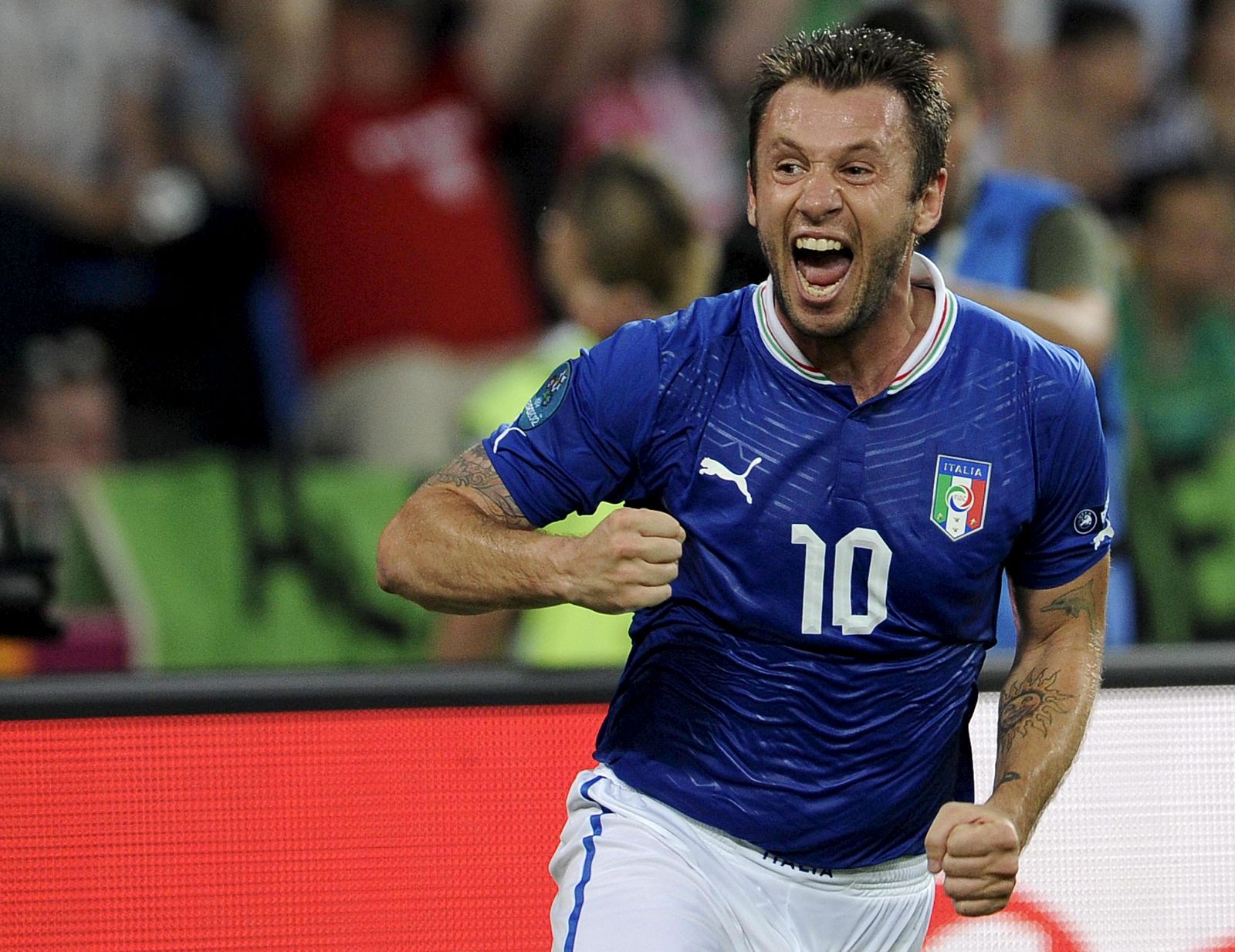 Cassano, autor del gol italiano ante Irlanda