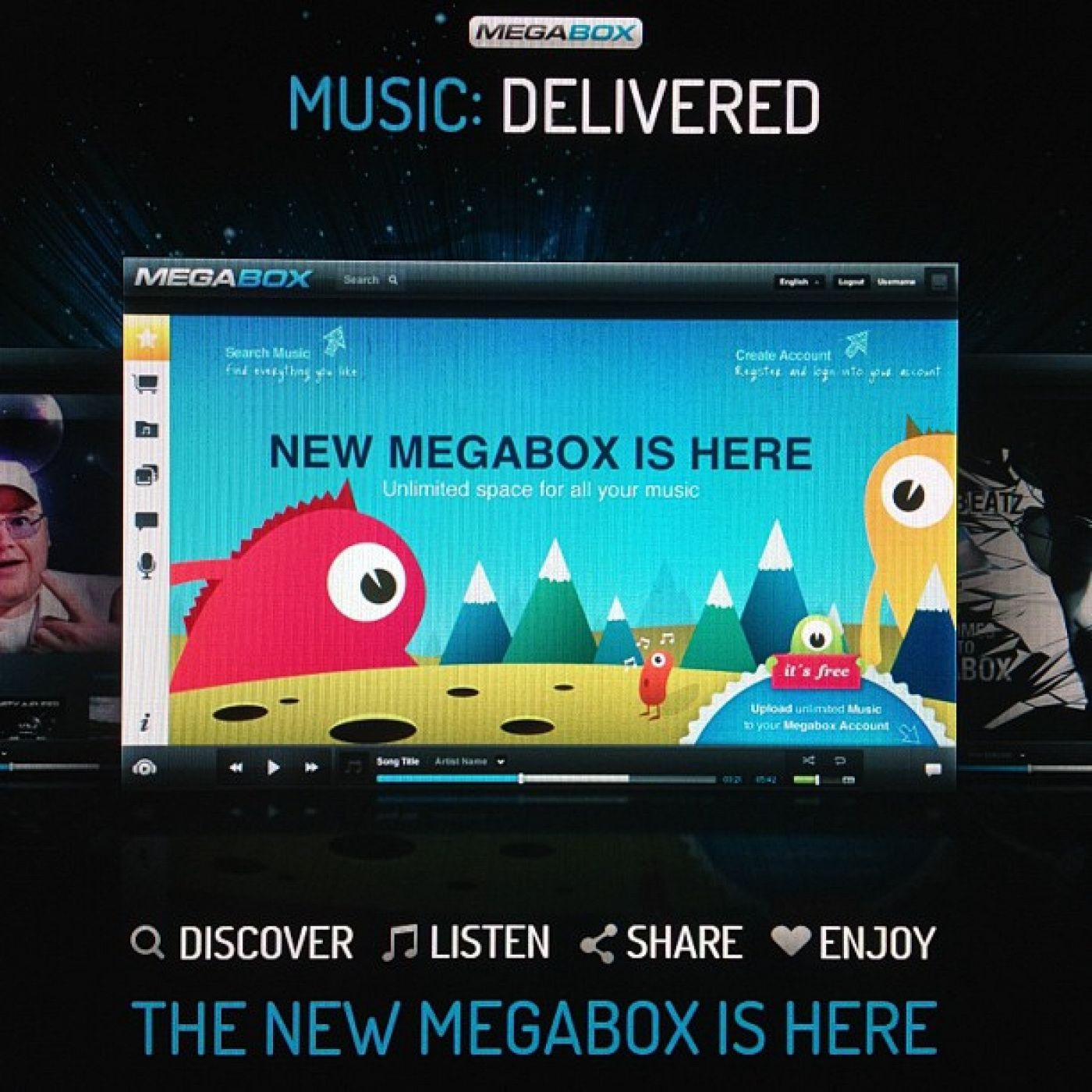 Dotcom ha publicado esta foto de Megabox, su nuevo proyecto, en su cuenta de Twitter