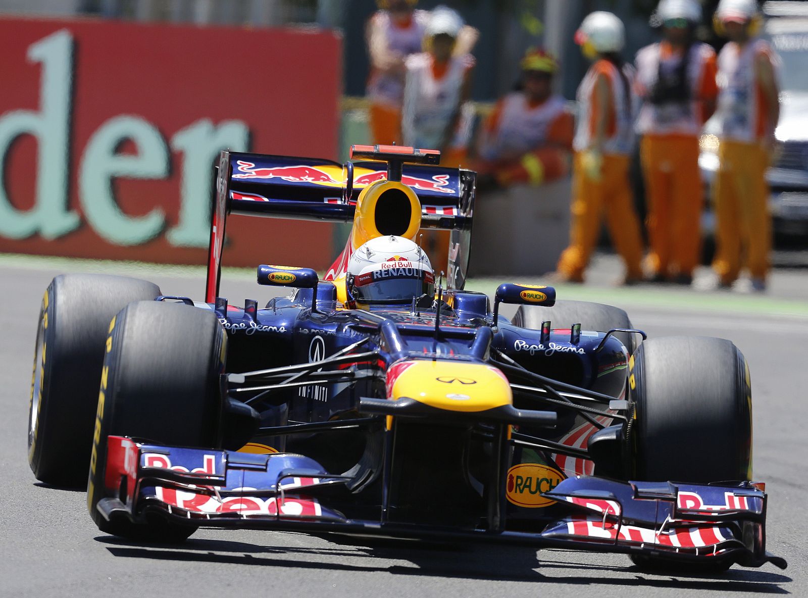 El piloto alemán Sebastian Vettel ha conseguido la 'pole' del GP de Europa, en Valencia.