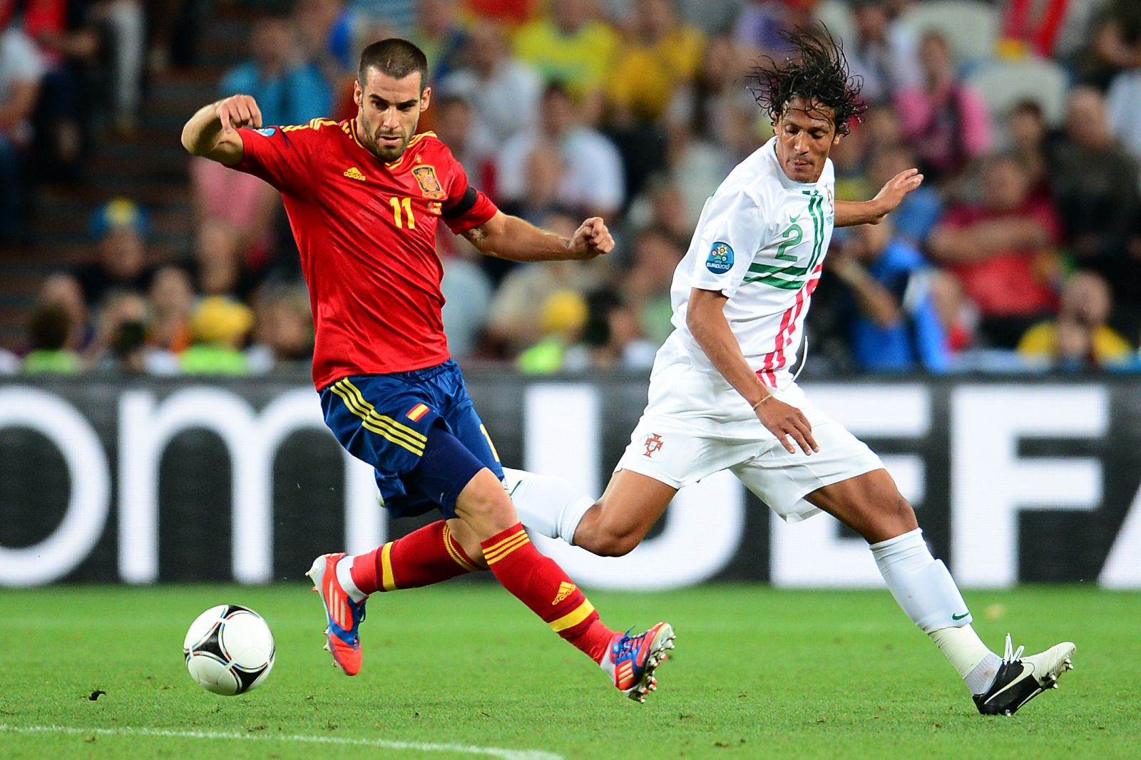 Álvaro Negredo, en un partido de la pasada Eurocopa con España