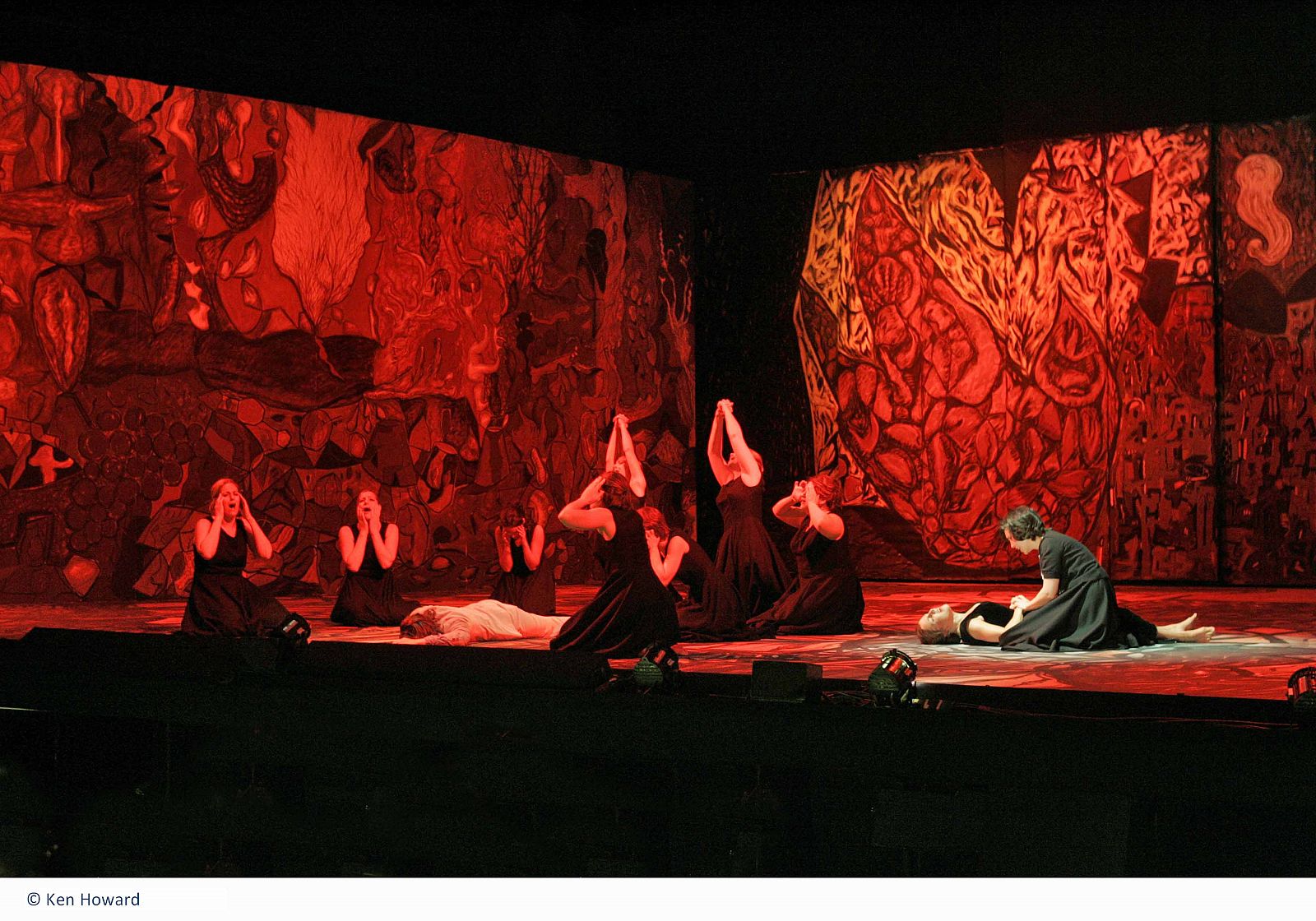 Imagen del estreno de esta versión de Ainadamar en la Ópera de Santa Fe.