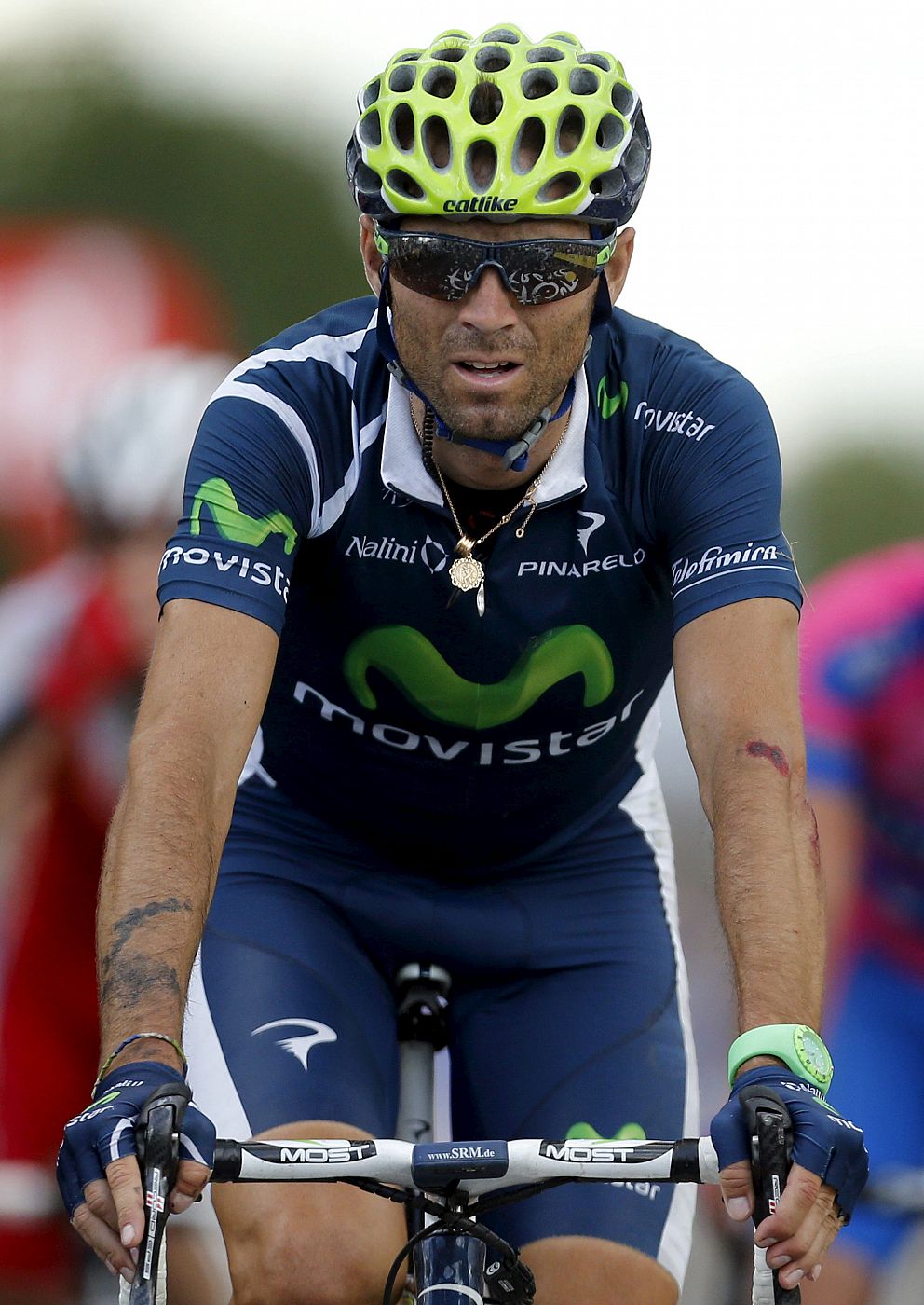 El ciclista español jefe de las filas de Movistar, Alejandro Valverde.