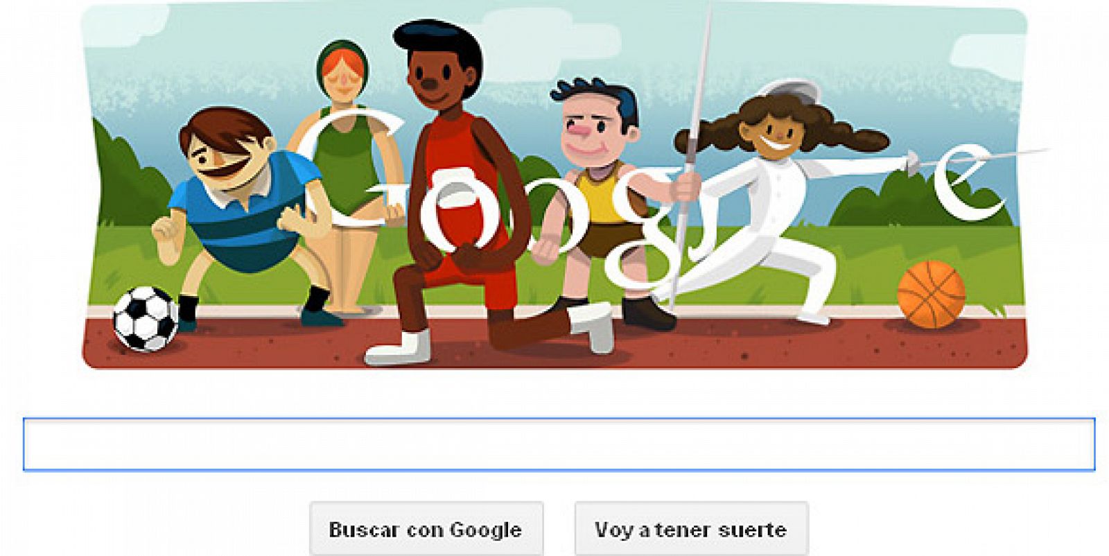 Google dedica su 'doodle' a los Juegos Olímpicos de Londres 2012