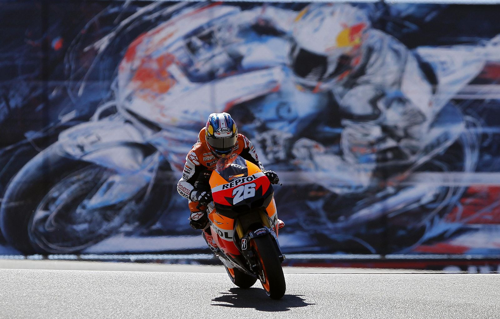 Dani Pedrosa, en un momento de los entrenamientos en Laguna Seca