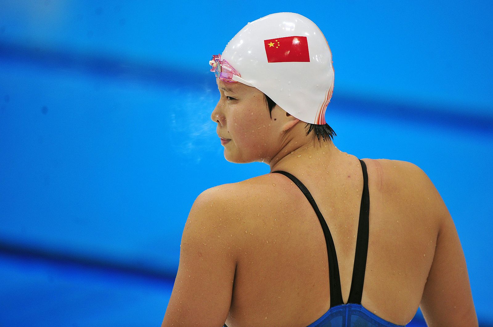 La china Ye Shiwen, tras competir en la jornada del pasado lunes en 200 estilos.