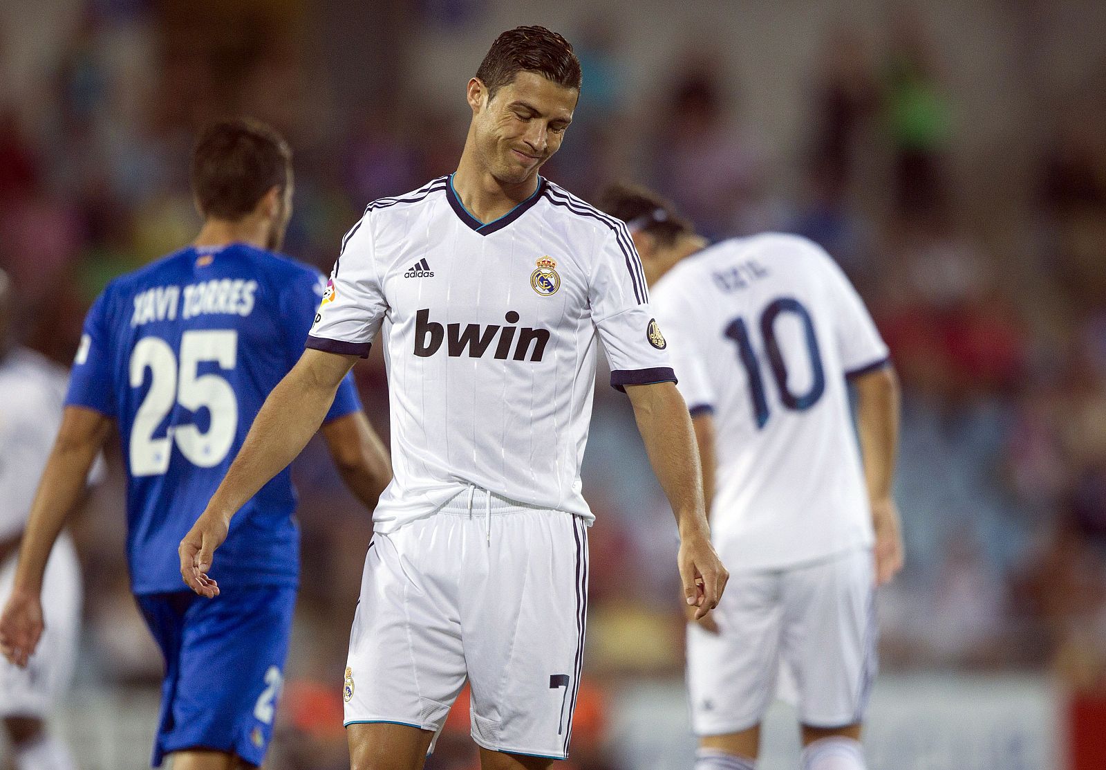 El portugués, Cristiano Ronaldo, en el encuentro ante el Getafe