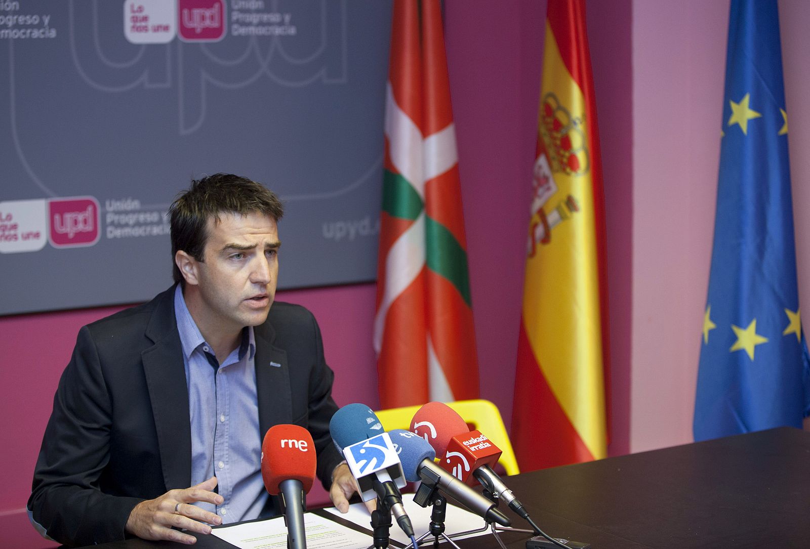 El candidato de UPyD a lehendakari, Gorka Maneiro