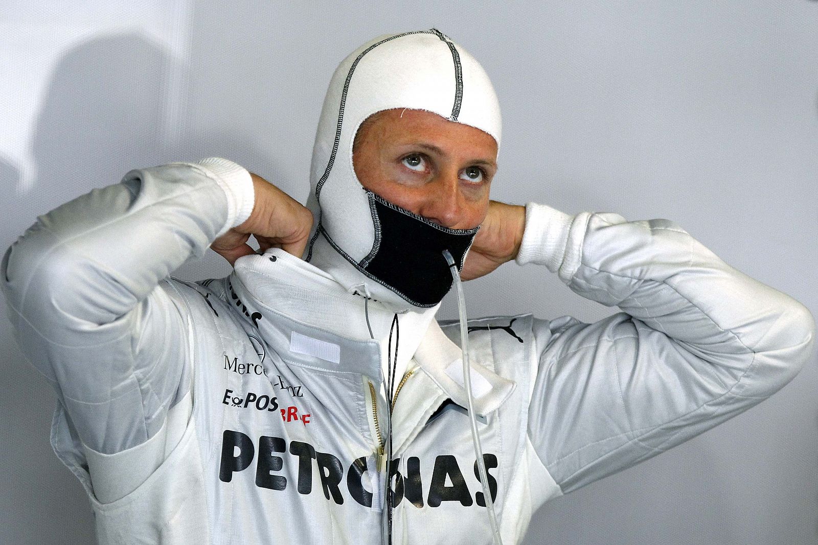 MMichael Schumacher, piloto de Mercedes, en el GP de Monza