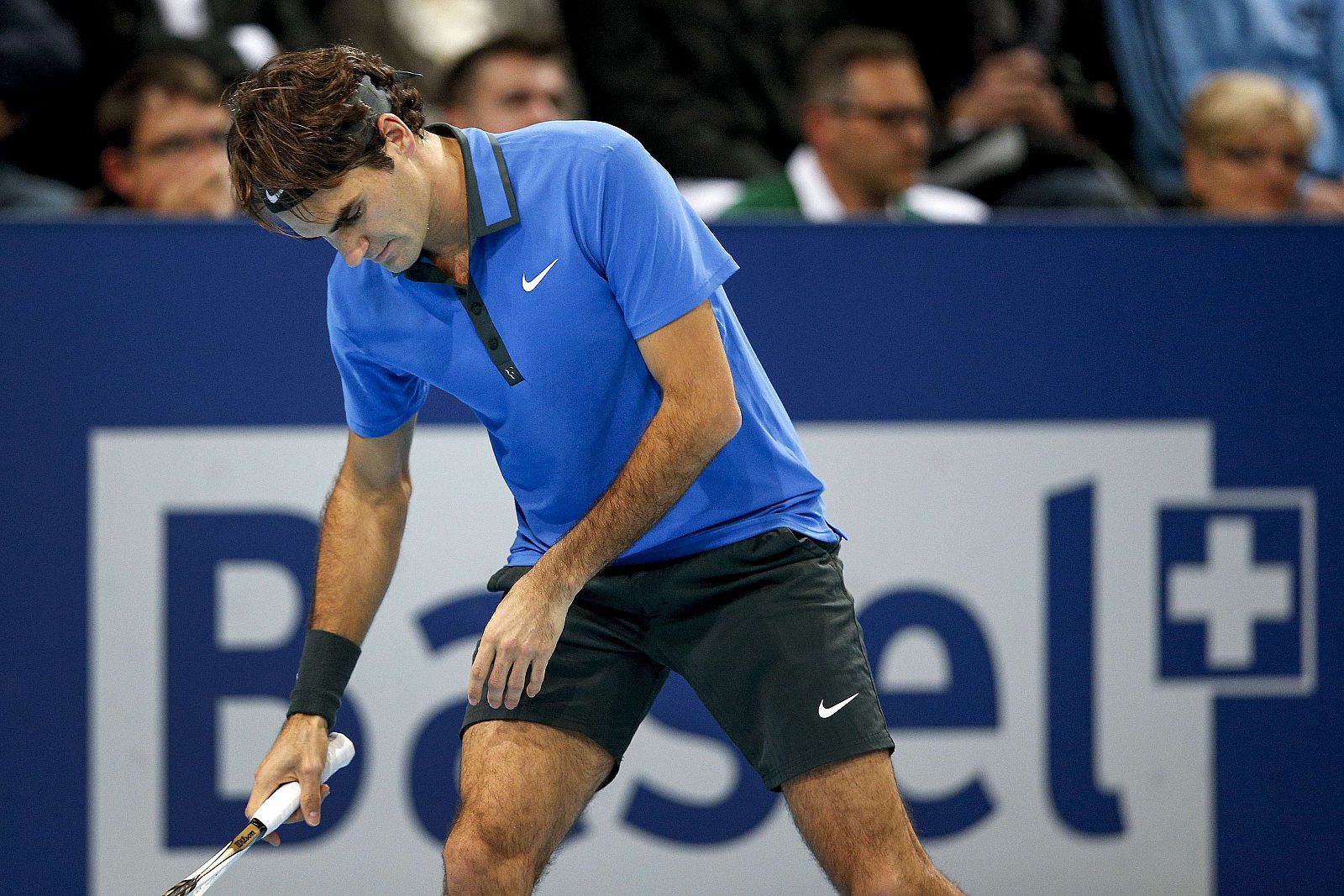 Roger Federer, en la final de Basilea.