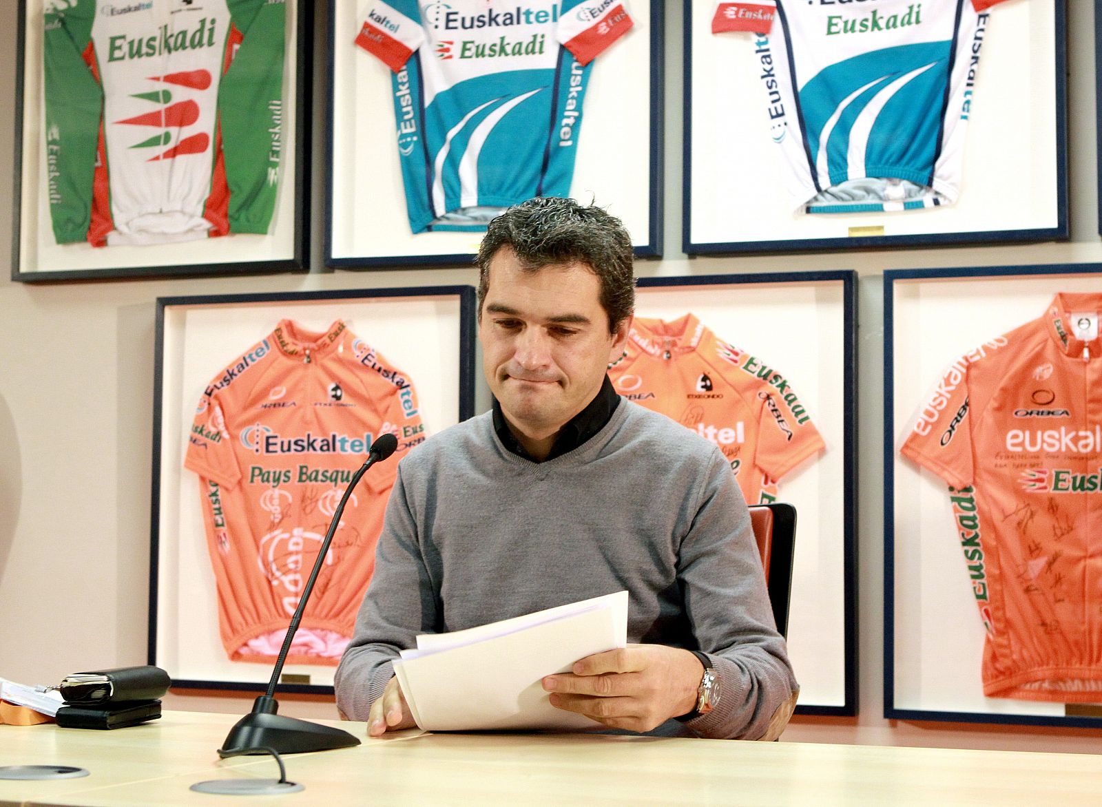 El manager general del equipo Euskaltel Euskadi, Igor González de Galdeano.