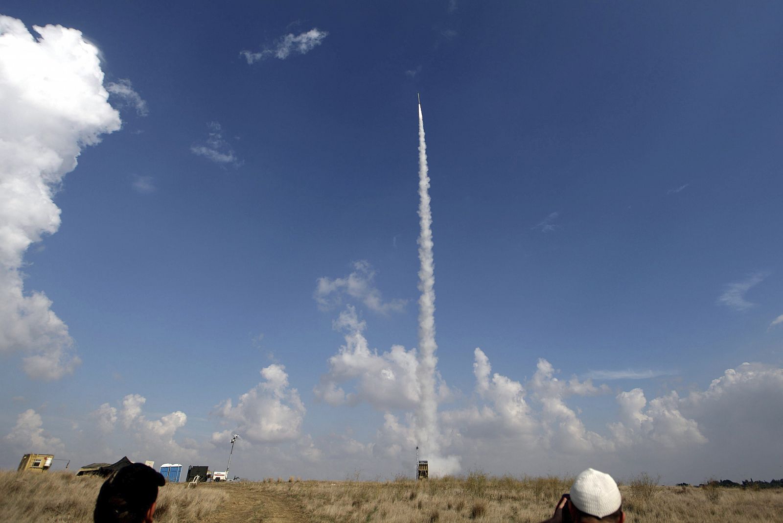 Cohete disparado por Israel en los alrededores de Sderot para interceptar uno lanzado desde la Franja de Gaza el 19 de noviembre.