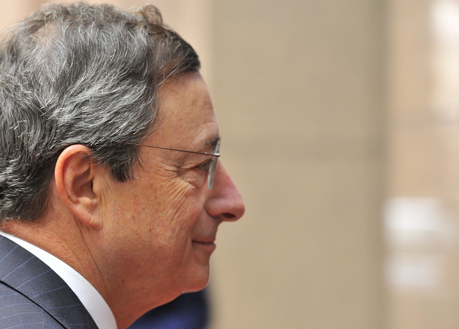 El presidente del Banco Central Europeo, Mario Draghi, llega al Eurogrupo