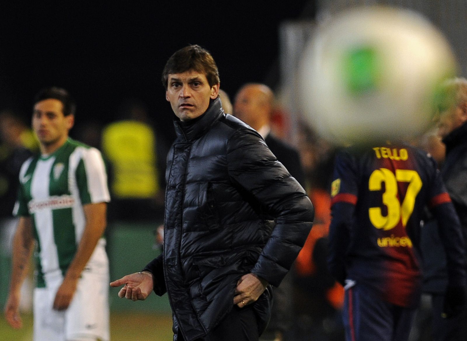 Tito Vilanova, entrenador del FC Barcelona, en el partido de Copa del Rey contra el Córdoba