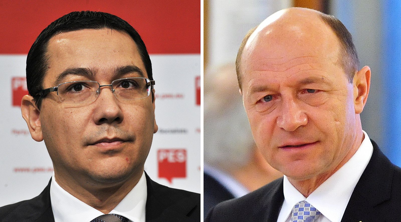 El reelegido primer ministro, Victor Ponta (izquierda), y el presidente rumano, Traian Basescu (derecha), condenados a entenderse.