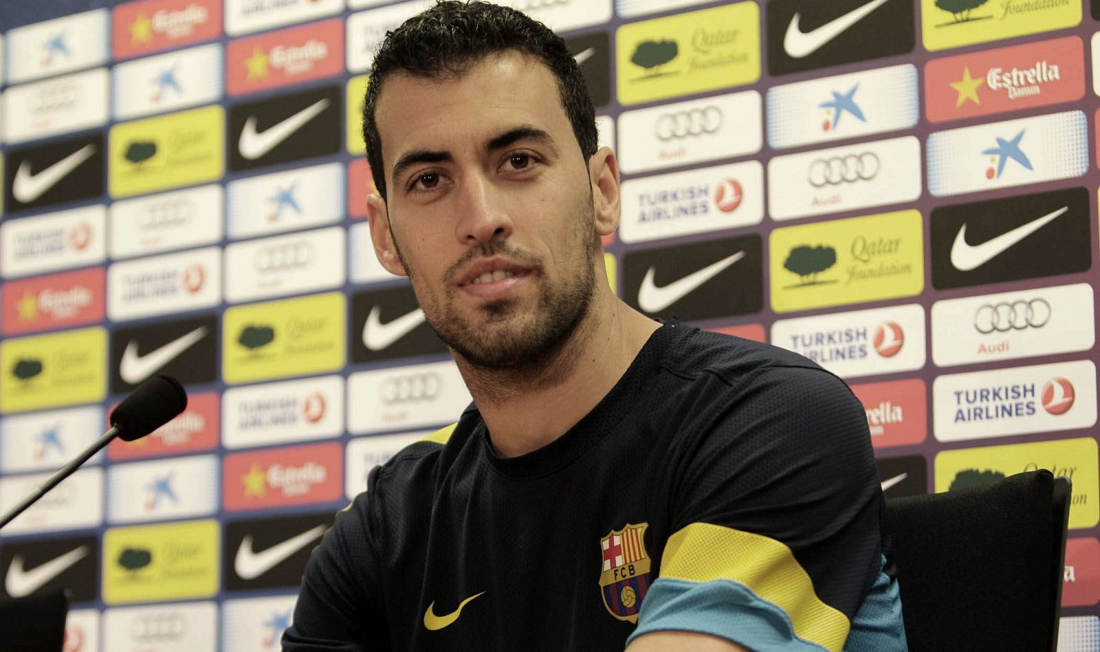 El jugador del F.C. Barcelona Sergio Busquets.