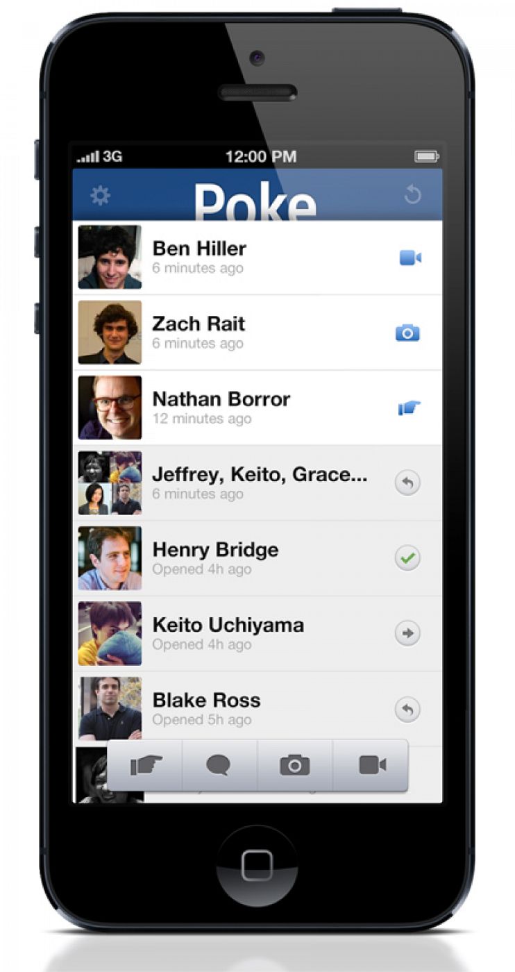 Facebook Poke funciona de momento en dispositivos con el sistema iOS: iPhone, iPod y iPad