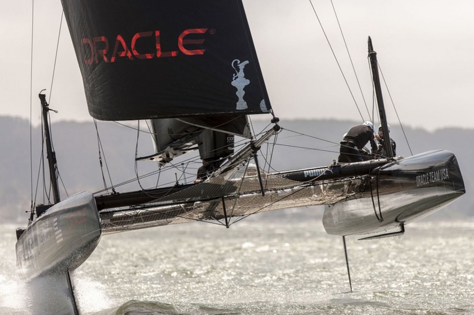 Entrenamiento del Oracle Team USA en San Francisco, Estados Unidos