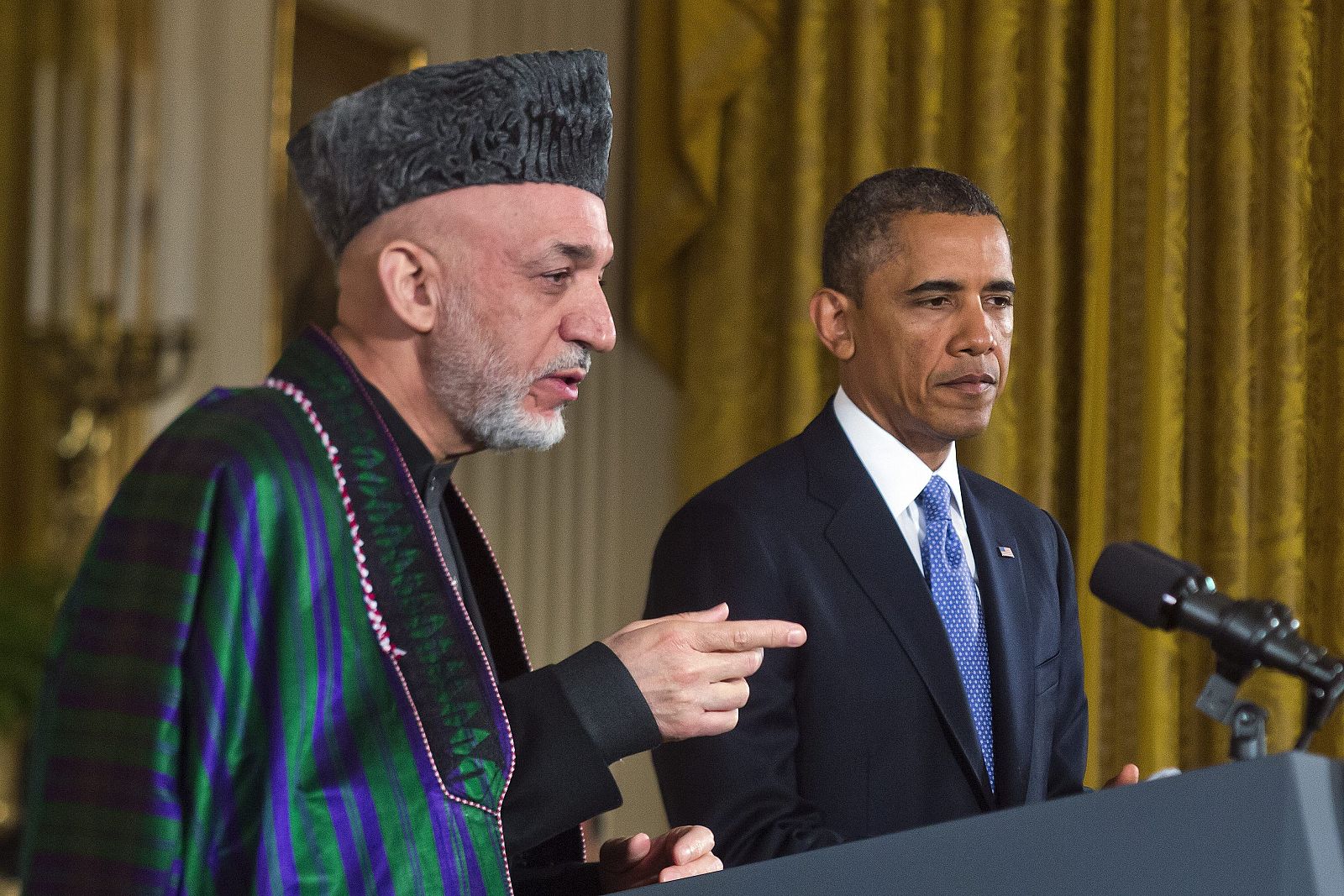Rueda de prensa Obama y Karzai