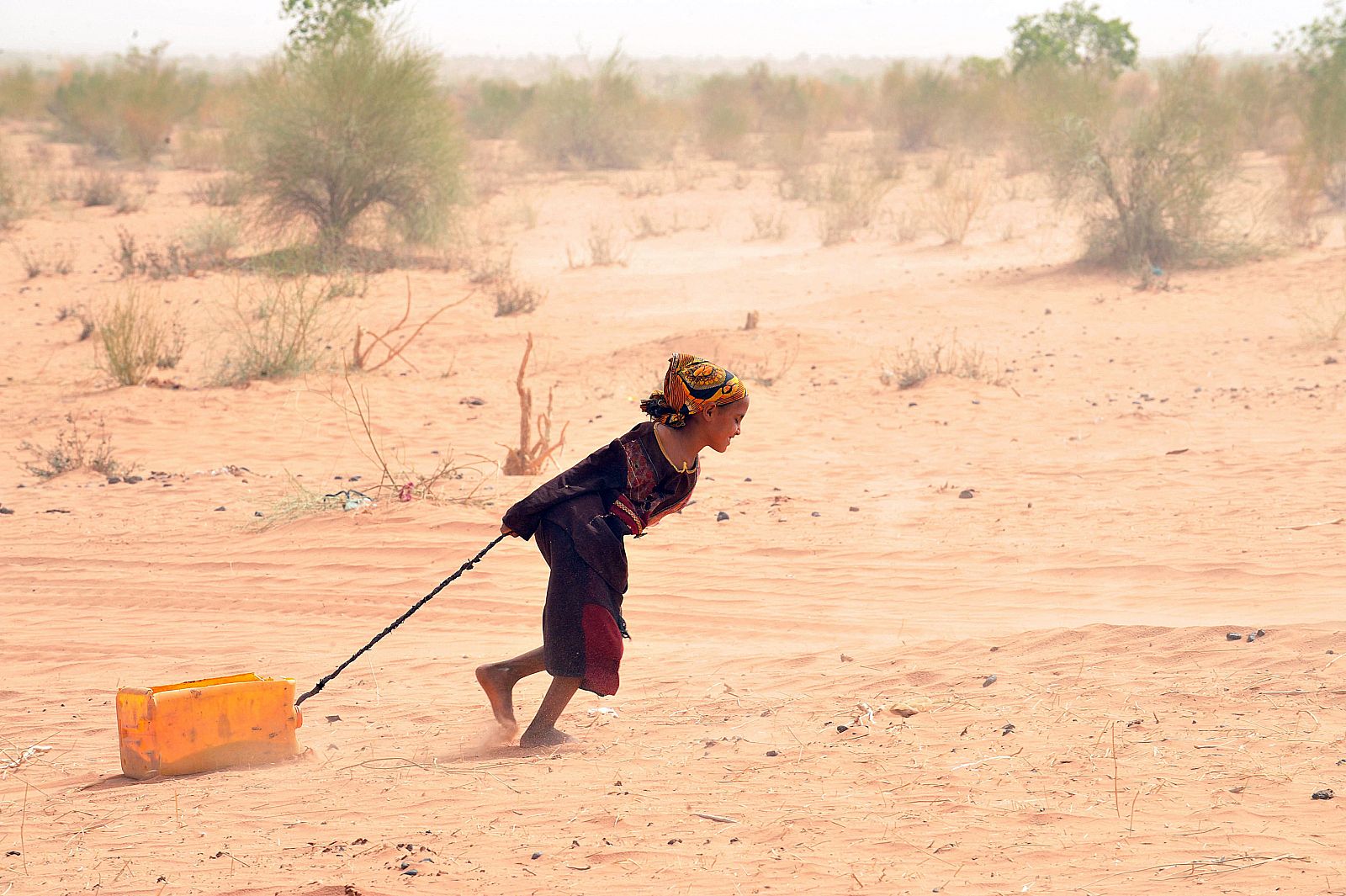 Unas 150.000 personas han huido de la guerra en Mali y se han refugiado en países vecinos. Campo de Mbere. Mauritania. Fotografía de archivo del 3 de mayo de 2012.