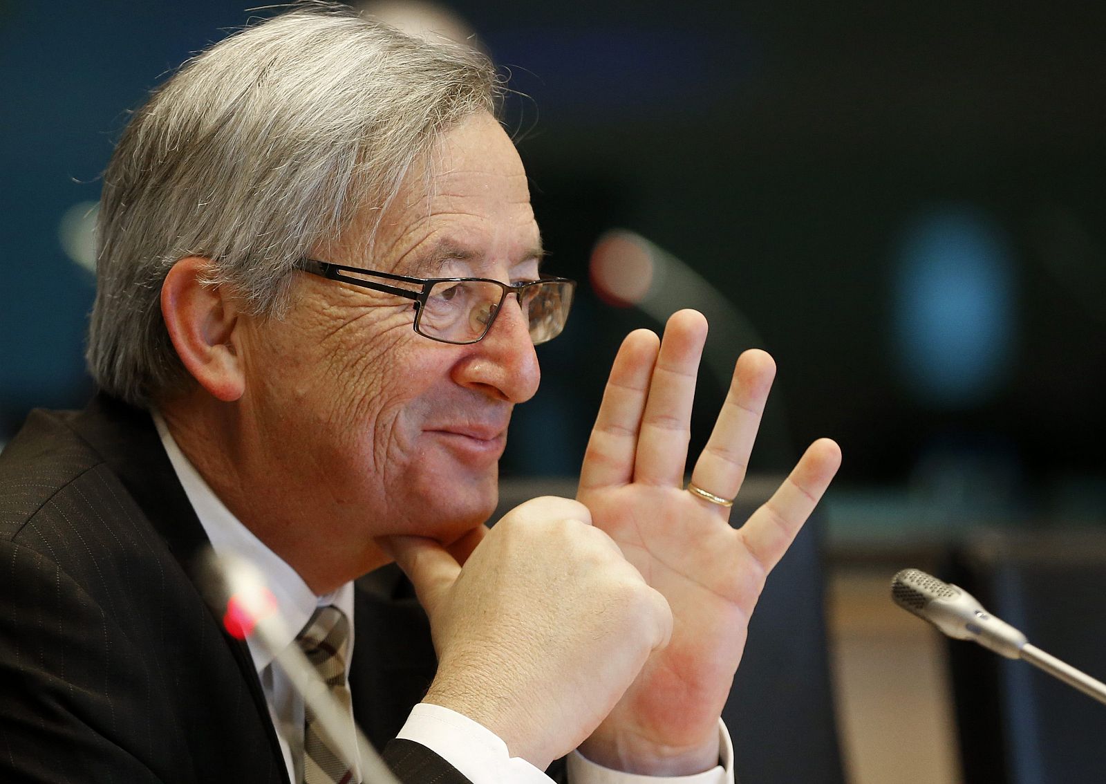 Luxembourg's Prime Minister and Eurogroup chairman Jean-Claude Juncker arrives to testify before the European Parliament's Committee on Economic and Monetary Affairs in Brussels