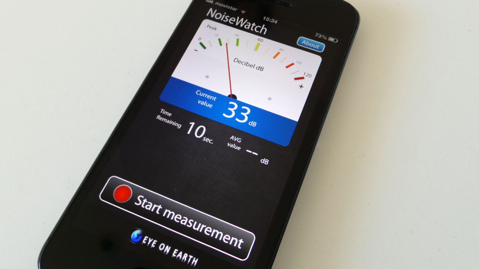 Una aplicación que te permite medir la contaminación acústica en tu móvil.