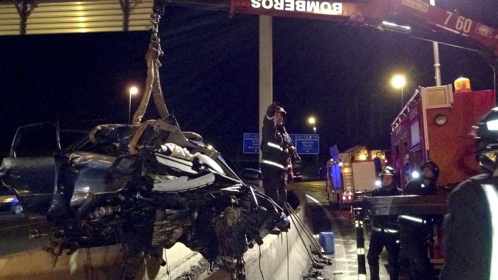 Accidente en la autovía A5 en Madrid con cuatro heridos, dos de gravedad.