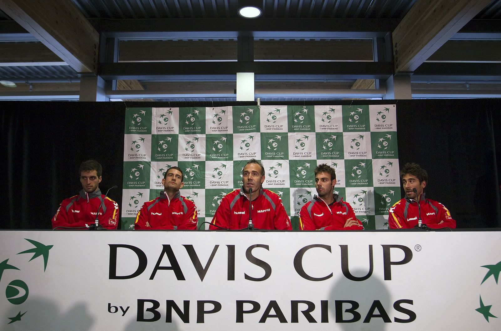 El equipo español de Copa Davis presente en Canadá, en rueda de prensa