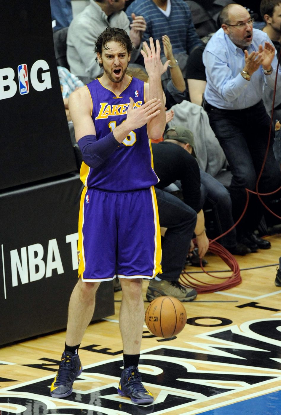 El jugador de los Lakers Pau Gasol.