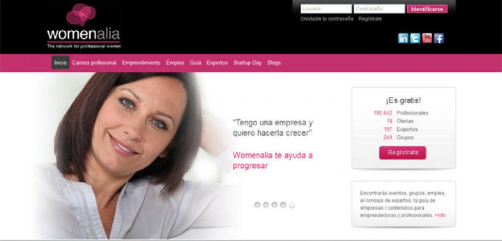 Womenalia, la red social de las mujeres profesionales
