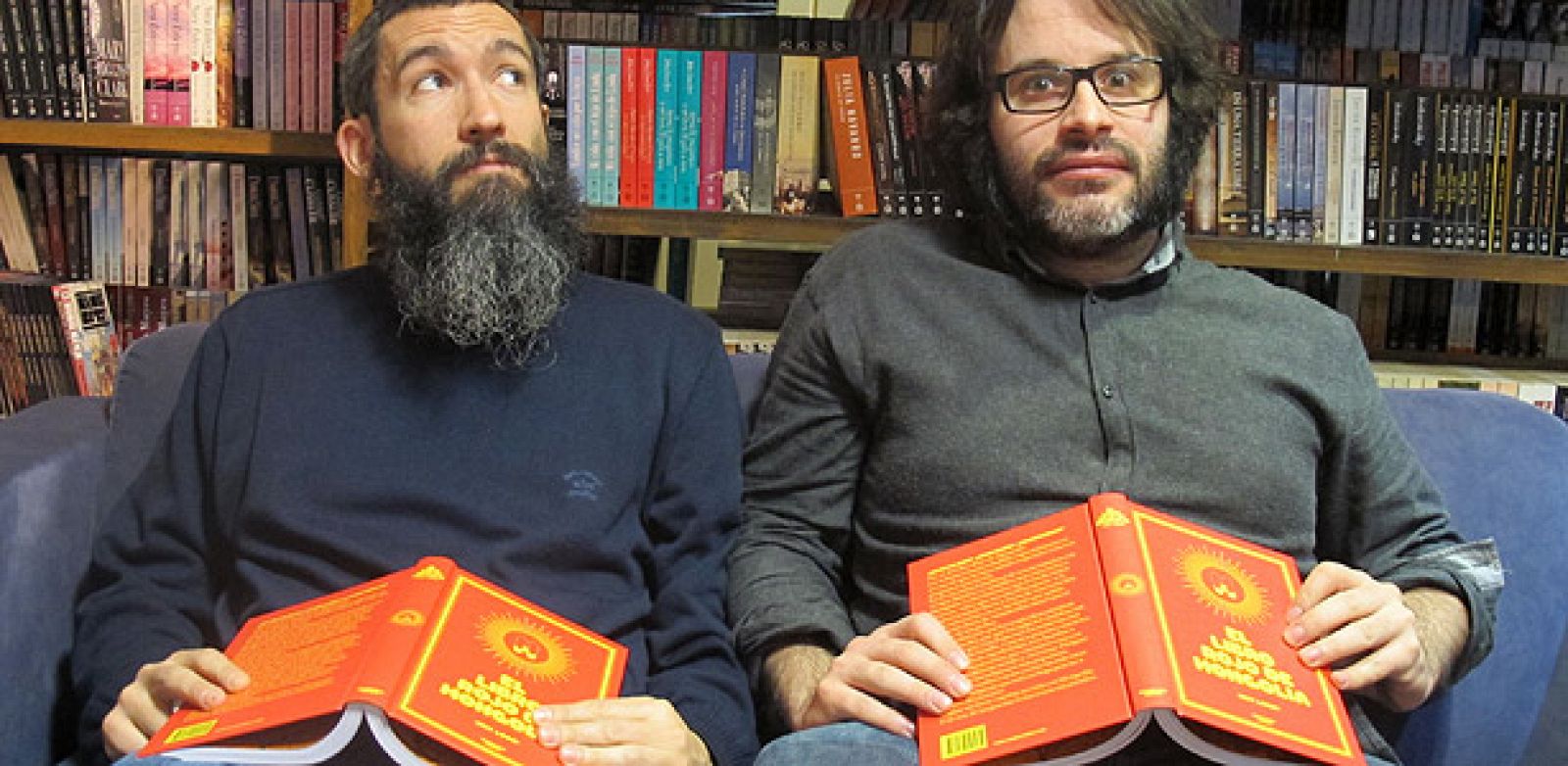 Eduardo Bravo y Eduardo Galán, dos de los "responsables" de 'El libro rojo de Mongolia'
