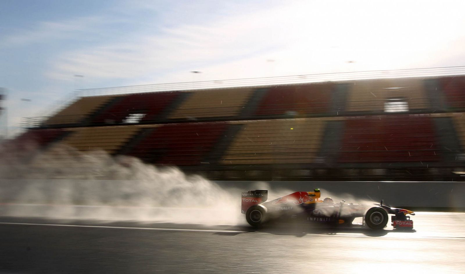 Imagen del australiano Mark Webber en el Circuit de Catalunya.