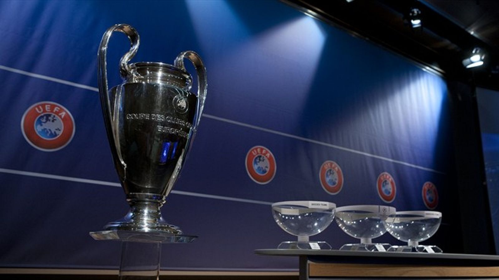 Sala de sorteos de la UEFA