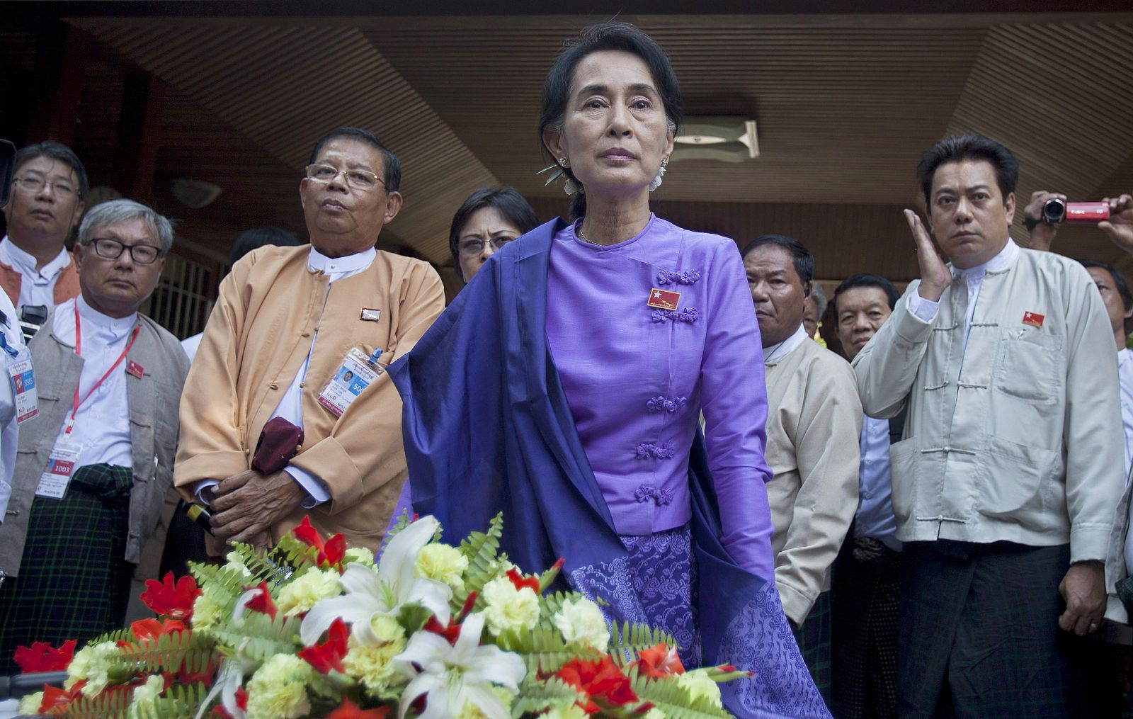 Myanmar Opposition NLD party reelects Aung San Suu Kyi