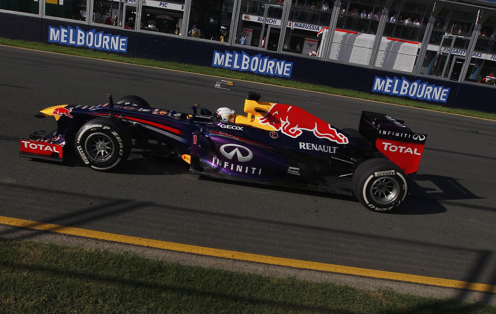 El piloto alemán de la escudería Red Bull, Sebastian Vettel.