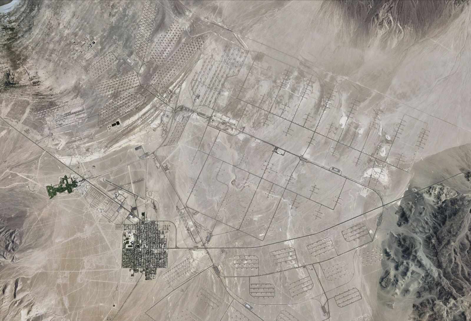 Imagen de satélite del depósito de armas de Hawthorne, Nevada (EE.UU.), donde se produjo la explosión