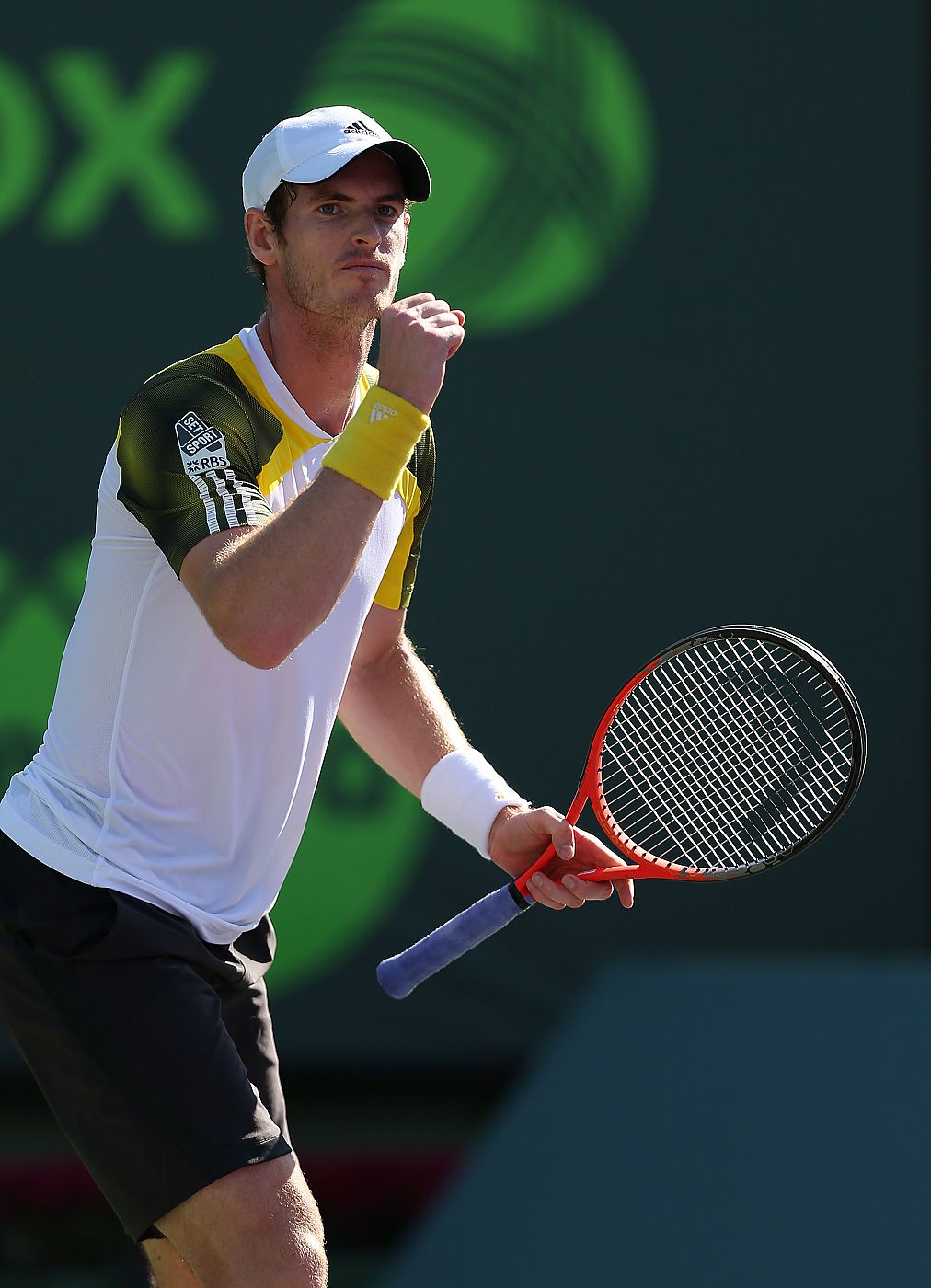 Andy Murray celebra el pase a semifinales en Miami.