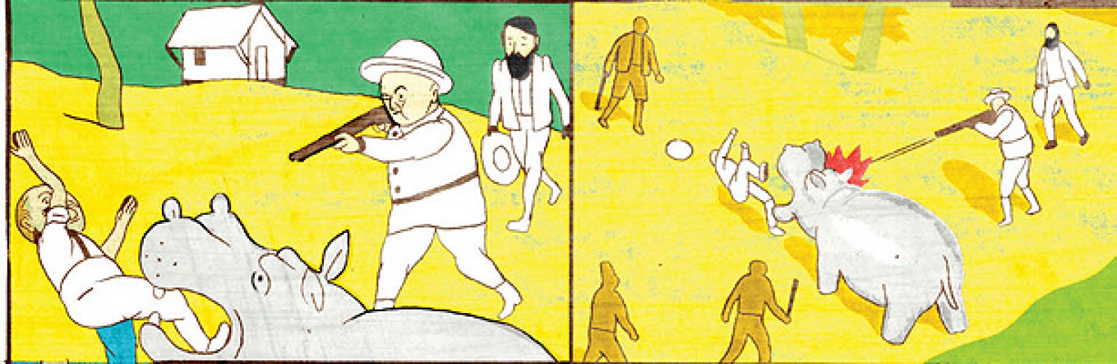 Viñetas de 'El hombre que se dejó crecer la barba', de Olivier Schrauwen