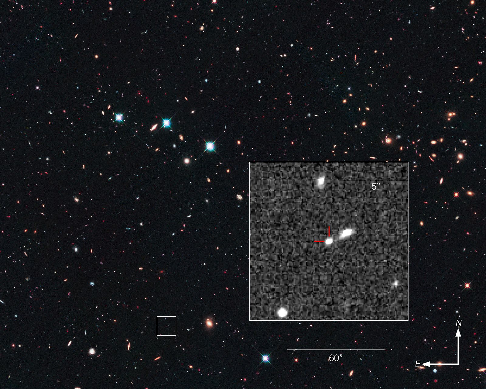 Cielo alrededor de la supernova conocida como SN UDS10Wi