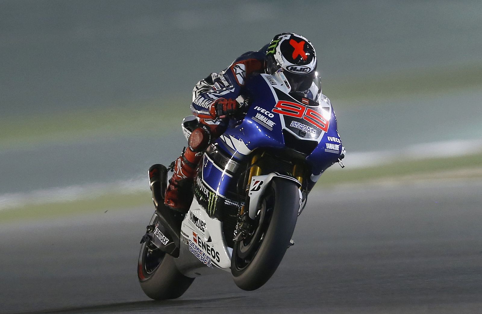 Jorge Lorenzo, en los entrenamientos del Gran Premio de Catar