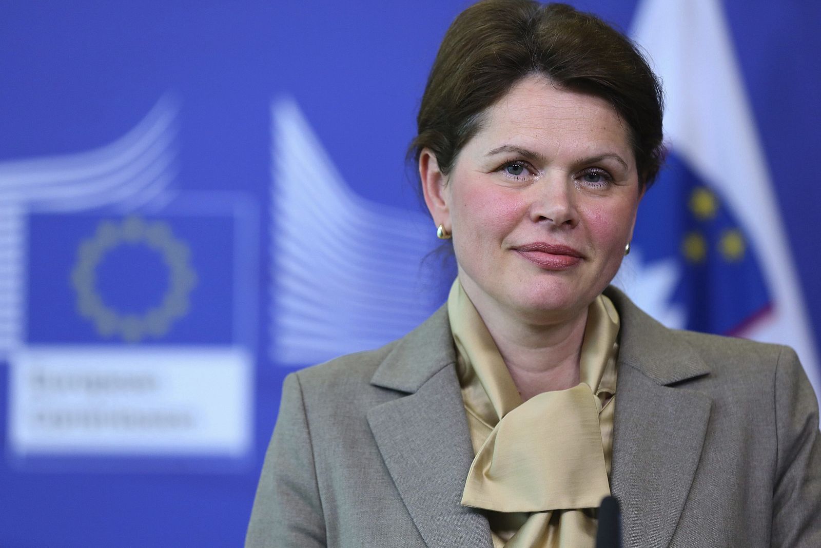 La primera ministra de Eslovenia, Alenka Bratusek