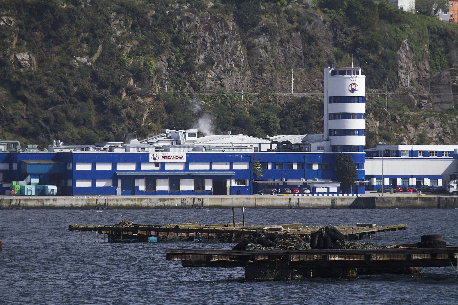 Sede principal en Chapela (Redondela), en la ría de Vigo, de la empresa Pescanova