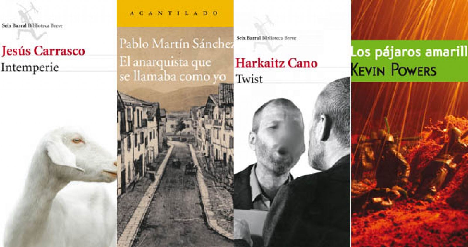 Portadas de algunas de las recomendaciones de Óscar López, director de Página 2.