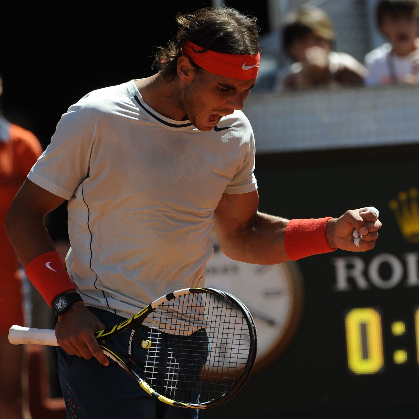 Rafa Nadal en la final contra Wawrinka.