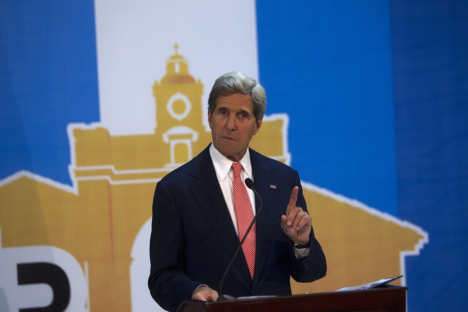 El secretario de Estado de Estados Unidos, John Kerry, en su comparecencia en la 43ª asamblea anual de la Organización de Estados Americanos (OEA)