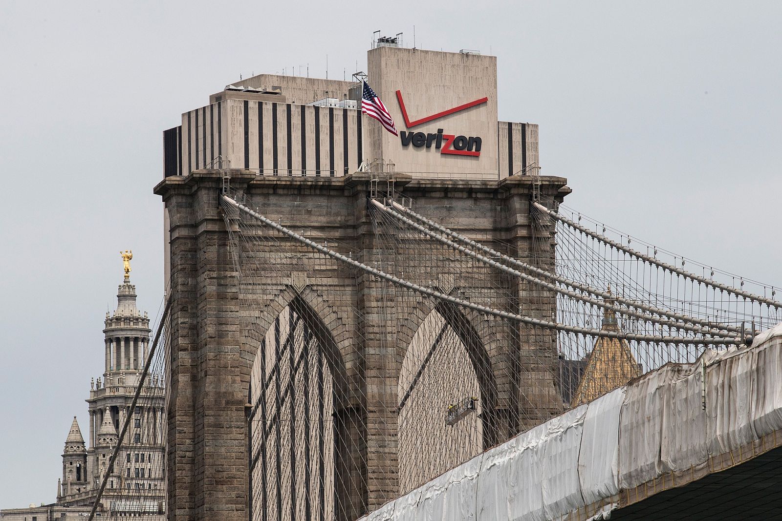 Panorámica del edificio de Verizon en Nueva York